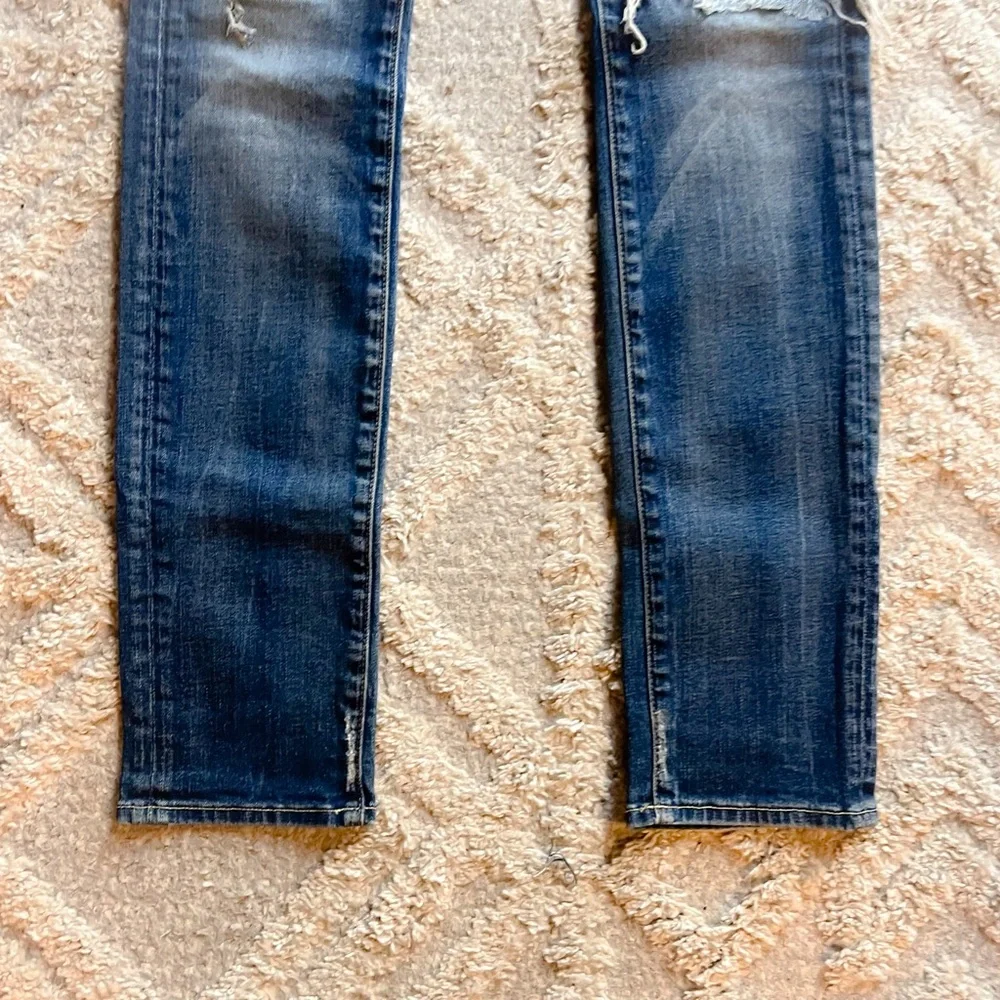 7FAM Roxanne Distressed Straight Leg Jeans 26 - Picture 3 of 7